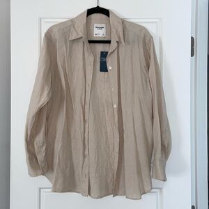 Abercrombie & Fitch Linen Button Down Shirt